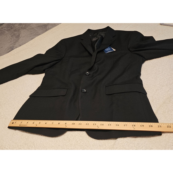 Kenneth Cole Reaction Techni-Cole Flex Suit Jacket Black 38R – NWT Blazer Modern - Picture 11 of 12